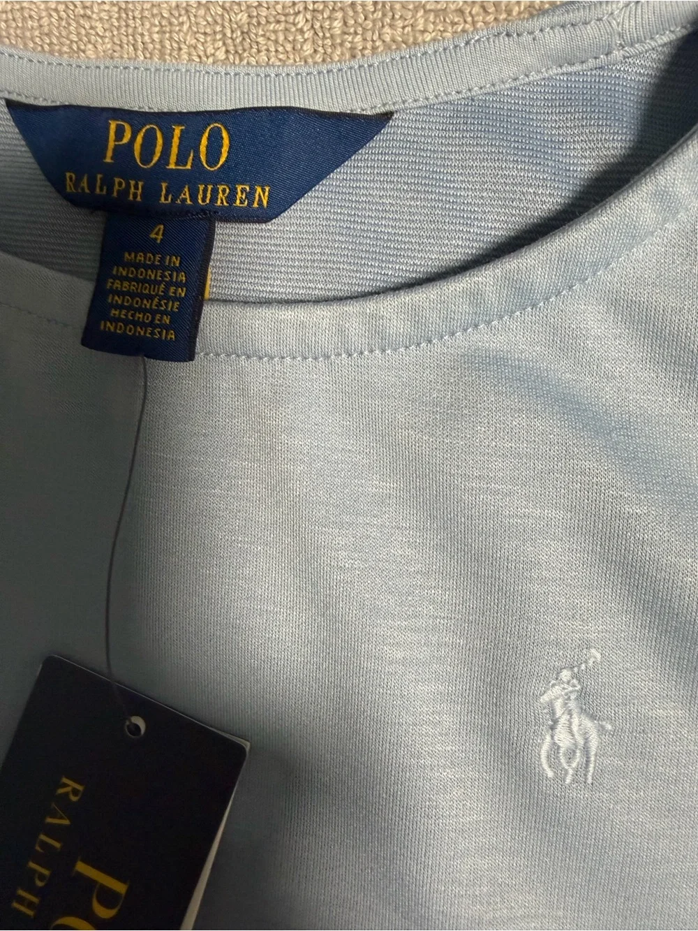 Polo Ralph Lauren Girls' Ponte Boxy T-Shirt & Skort, 2-Piece Set 4T NWT